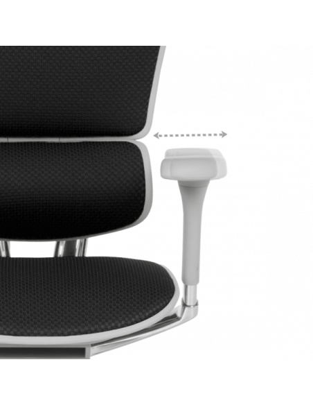 Ергономичен стол ERGOHUMAN ELITE 2 - сива рамка - черен