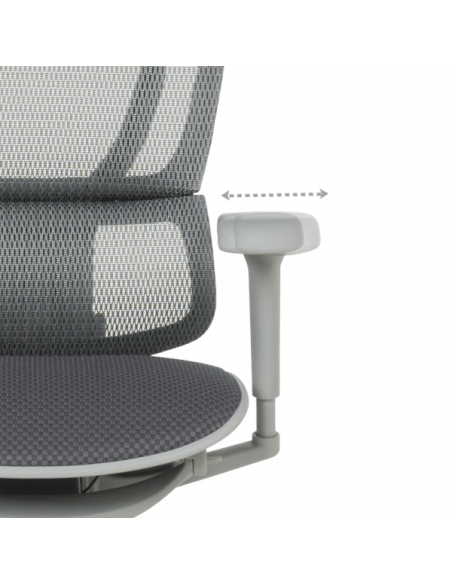 Ергономичен стол ERGOHUMAN IOO ULTRA - сива рамка - сив