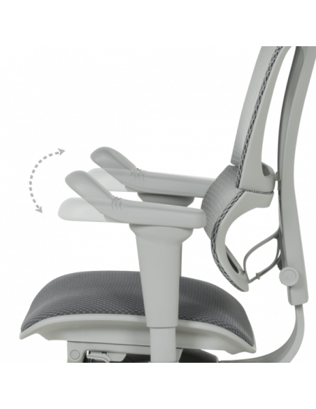 Ергономичен стол ERGOHUMAN IOO ULTRA - сива рамка - сив