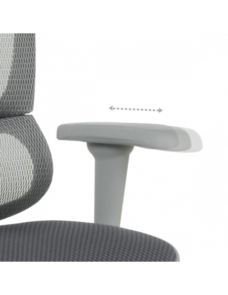 Ергономичен стол ERGOHUMAN IOO ULTRA - сива рамка - сив