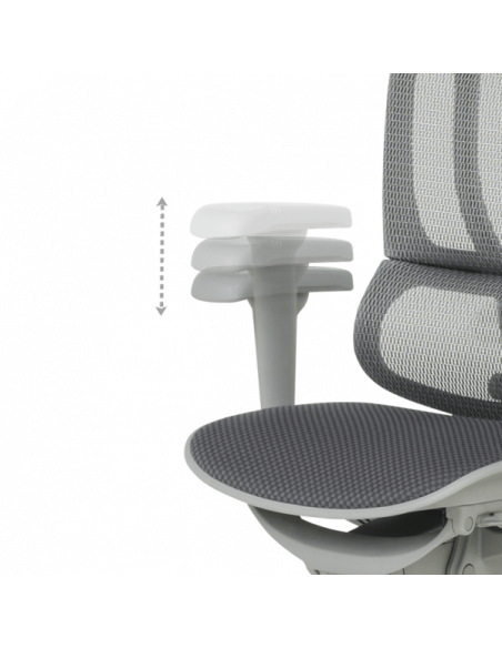 Ергономичен стол ERGOHUMAN IOO ULTRA - сива рамка - сив