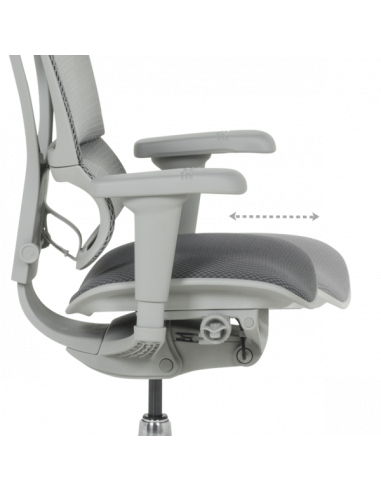 Ергономичен стол ERGOHUMAN IOO ULTRA - сива рамка - сив