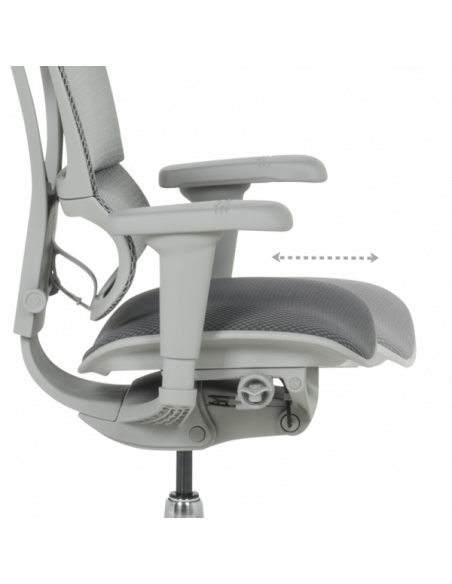 Ергономичен стол ERGOHUMAN IOO ULTRA - сива рамка - сив