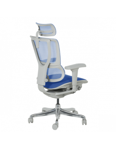 Ергономичен стол ERGOHUMAN IOO ULTRA - сива рамка - син