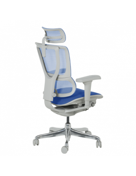 Ергономичен стол ERGOHUMAN IOO ULTRA - сива рамка - син