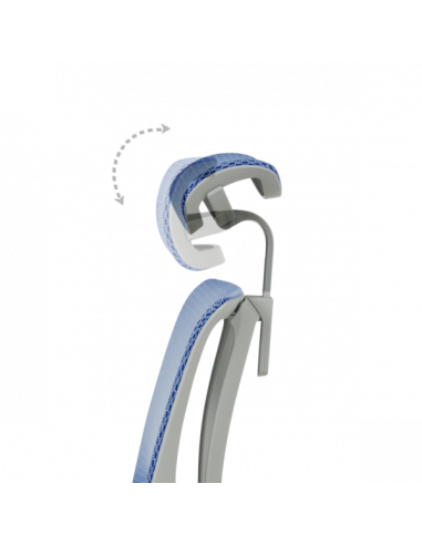 Ергономичен стол ERGOHUMAN IOO ULTRA - сива рамка - син