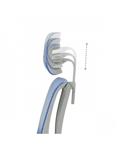Ергономичен стол ERGOHUMAN IOO ULTRA - сива рамка - син