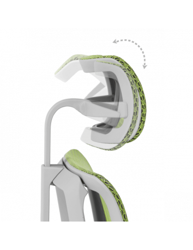 Ергономичен стол ERGOHUMAN IOO ELITE 2 - сива рамка - зелен