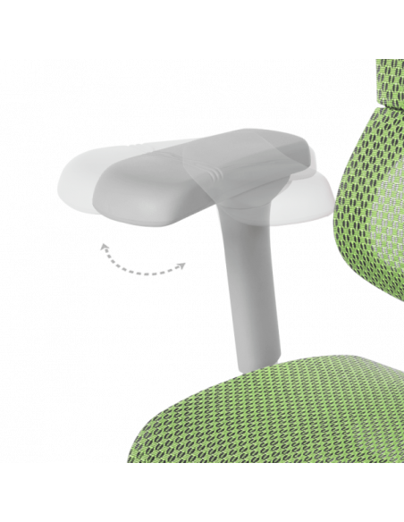 Ергономичен стол ERGOHUMAN IOO ELITE 2 - сива рамка - зелен