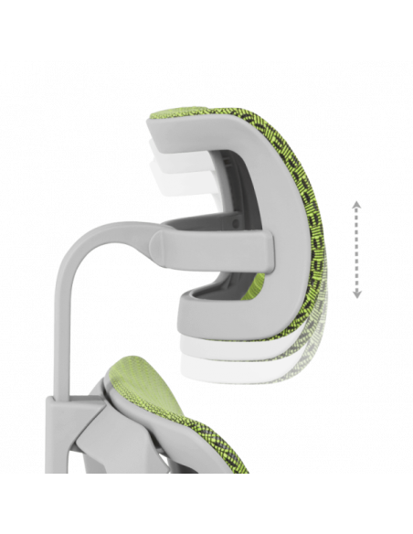 Ергономичен стол ERGOHUMAN IOO ELITE 2 - сива рамка - зелен