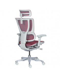 Ергономичен стол ERGOHUMAN IOO ELITE 2 - сива рамка - червен 2