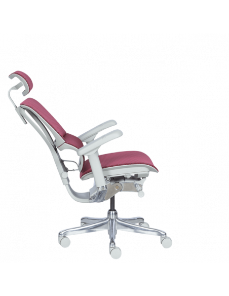 Ергономичен стол ERGOHUMAN IOO ELITE 2 - сива рамка - червен