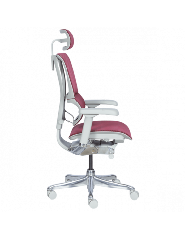 Ергономичен стол ERGOHUMAN IOO ELITE 2 - сива рамка - червен