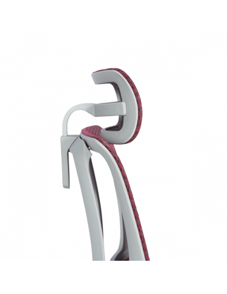 Ергономичен стол ERGOHUMAN IOO ELITE 2 - сива рамка - червен