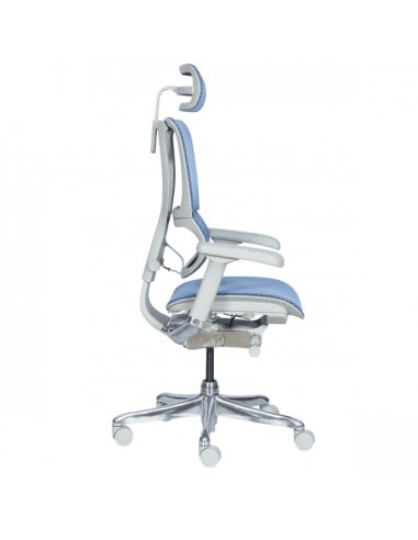 Ергономичен стол ERGOHUMAN IOO ELITE 2 - сива рамка - син