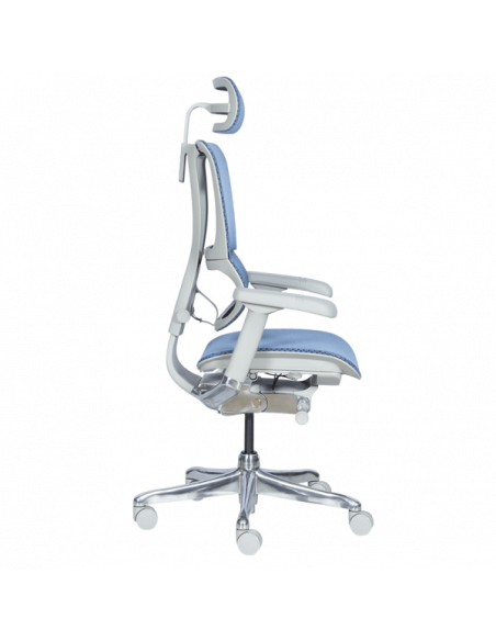 Ергономичен стол ERGOHUMAN IOO ELITE 2 - сива рамка - син