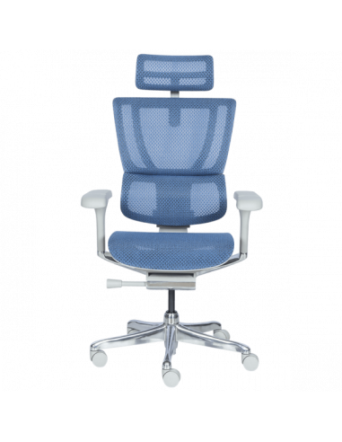 Ергономичен стол ERGOHUMAN IOO ELITE 2 - сива рамка - син