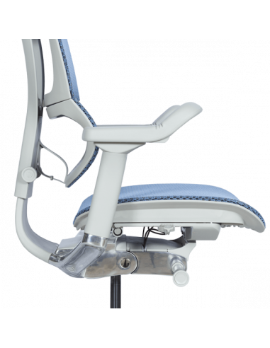 Ергономичен стол ERGOHUMAN IOO ELITE 2 - сива рамка - син