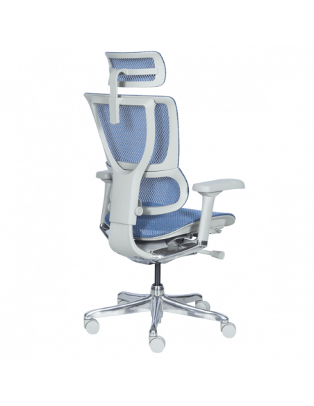 Ергономичен стол ERGOHUMAN IOO ELITE 2 - сива рамка - син