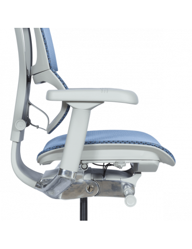 Ергономичен стол ERGOHUMAN IOO ELITE 2 - сива рамка - син