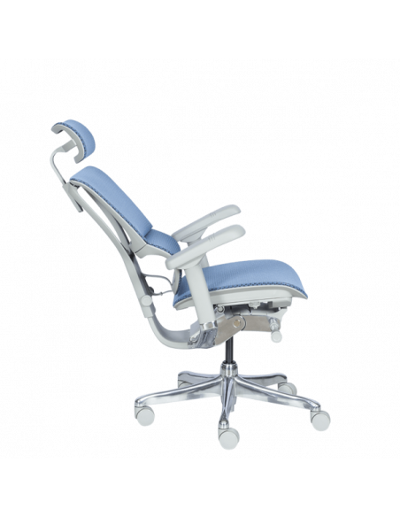 Ергономичен стол ERGOHUMAN IOO ELITE 2 - сива рамка - син