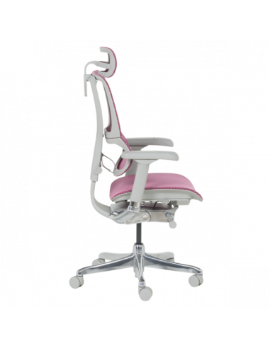 Ергономичен стол ERGOHUMAN IOO ELITE 2 - сива рамка - розов