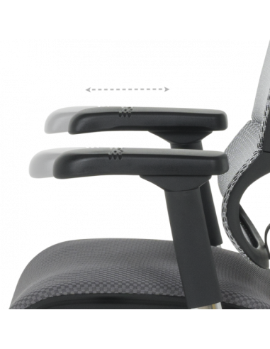 Ергономичен стол ERGOHUMAN IOO ELITE 2 - черна рамка - сив