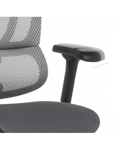 Ергономичен стол ERGOHUMAN IOO ELITE 2 - черна рамка - сив