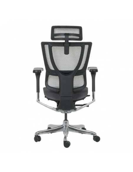 Ергономичен стол ERGOHUMAN IOO ELITE 2 - черна рамка - сив