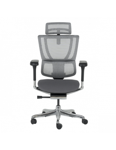 Ергономичен стол ERGOHUMAN IOO ELITE 2 - черна рамка - сив