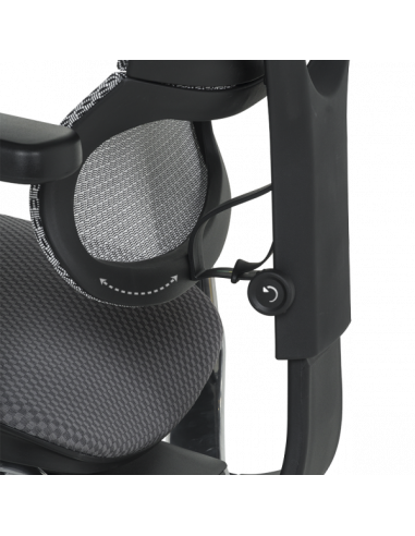 Ергономичен стол ERGOHUMAN IOO ELITE 2 - черна рамка - сив