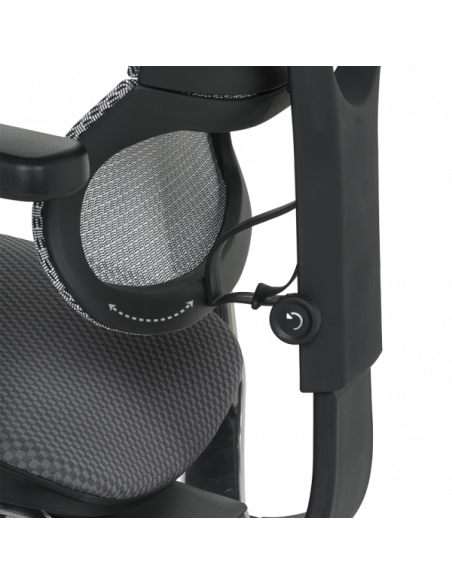 Ергономичен стол ERGOHUMAN IOO ELITE 2 - черна рамка - сив