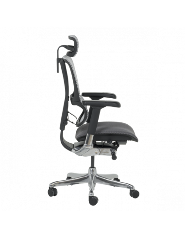 Ергономичен стол ERGOHUMAN IOO ELITE 2 - черна рамка - сив