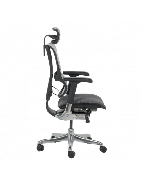 Ергономичен стол ERGOHUMAN IOO ELITE 2 - черна рамка - сив