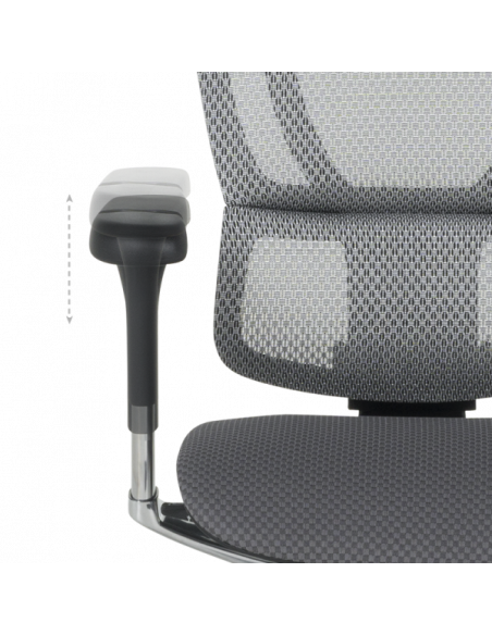 Ергономичен стол ERGOHUMAN IOO ELITE 2 - черна рамка - черен