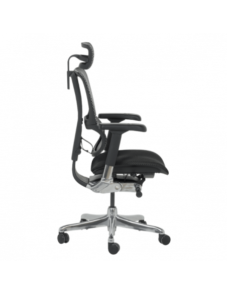 Ергономичен стол ERGOHUMAN IOO ELITE 2 - черна рамка - черен