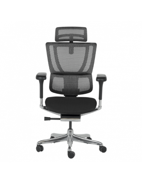 Ергономичен стол ERGOHUMAN IOO ELITE 2 - черна рамка - черен