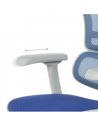 Ергономичен стол ERGOHUMAN ELITE 2 - сива рамка - син