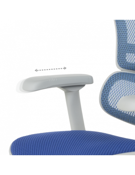 Ергономичен стол ERGOHUMAN ELITE 2 - сива рамка - син