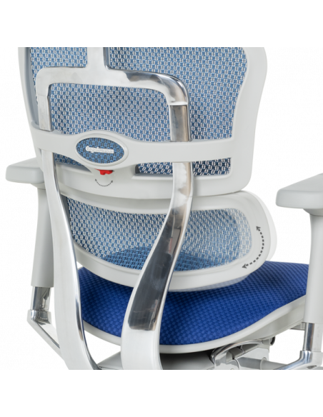 Ергономичен стол ERGOHUMAN ELITE 2 - сива рамка - син