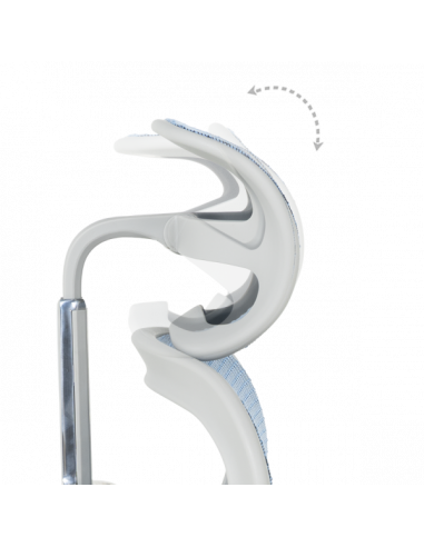 Ергономичен стол ERGOHUMAN ELITE 2 - сива рамка - син