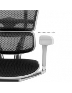 Ергономичен стол ERGOHUMAN ELITE 2 - сива рамка - черен 2