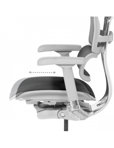 Ергономичен стол ERGOHUMAN ELITE 2 - сива рамка - черен