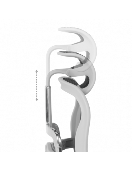 Ергономичен стол ERGOHUMAN ELITE 2 - сива рамка - черен