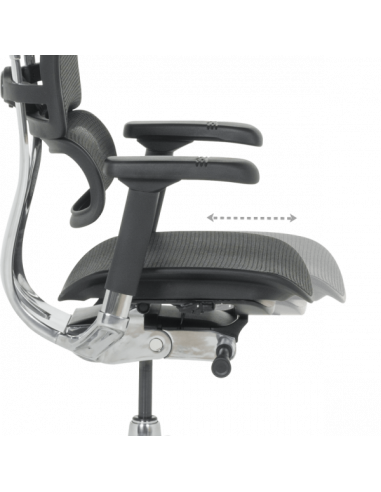 Ергономичен стол ERGOHUMAN ELITE 2 - черна рамка - черен