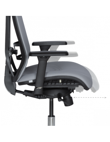 Ергономичен стол COTIA - сив