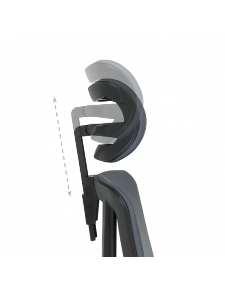 Ергономичен стол COTIA - тъмносив