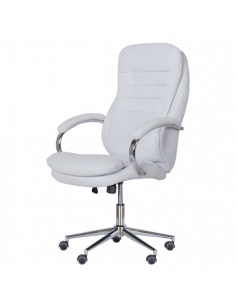 Президентски офис стол Carmen 6113-1 - бял 2