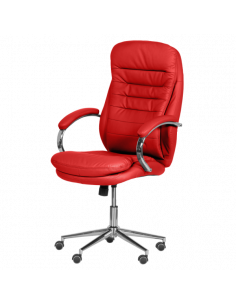 Президентски офис стол Carmen 6113-1 - червен 2