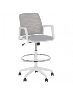 Работен офис стол Carmen 7556 W - светлосив